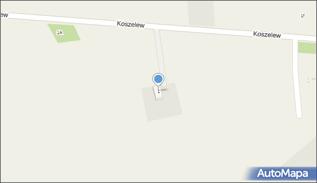 Koszelew, Koszelew, 1, mapa Koszelew