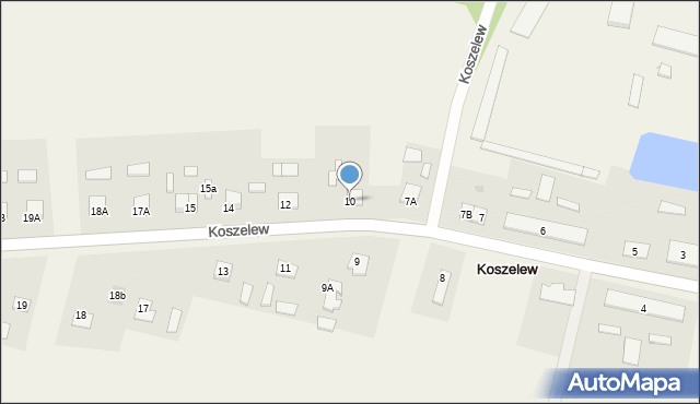 Koszelew, Koszelew, 10, mapa Koszelew