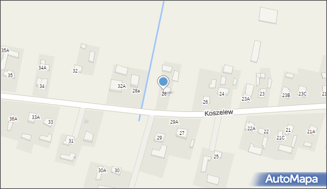 Koszelew, Koszelew, 28, mapa Koszelew