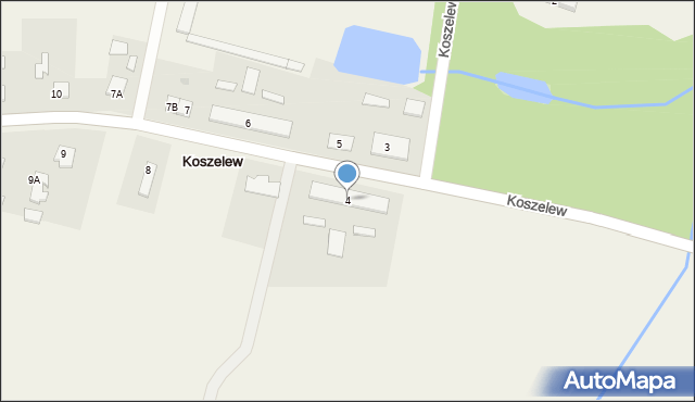 Koszelew, Koszelew, 4, mapa Koszelew
