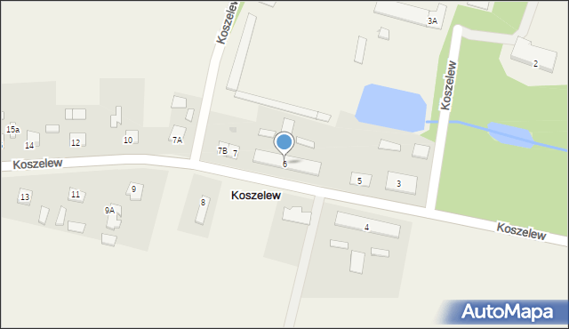 Koszelew, Koszelew, 6, mapa Koszelew