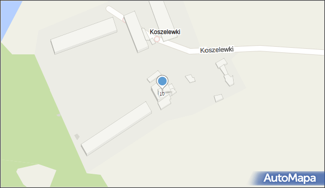 Koszelewki, Koszelewki, 10, mapa Koszelewki