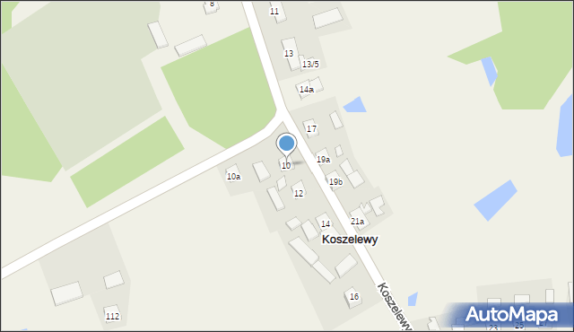 Koszelewy, Koszelewy, 10, mapa Koszelewy