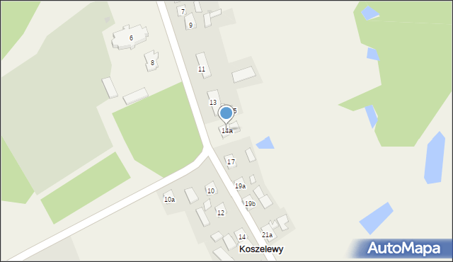 Koszelewy, Koszelewy, 14a, mapa Koszelewy