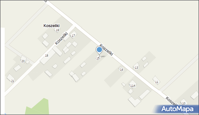 Koszeliki, Koszeliki, 16, mapa Koszeliki
