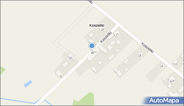 Koszeliki, Koszeliki, 18, mapa Koszeliki