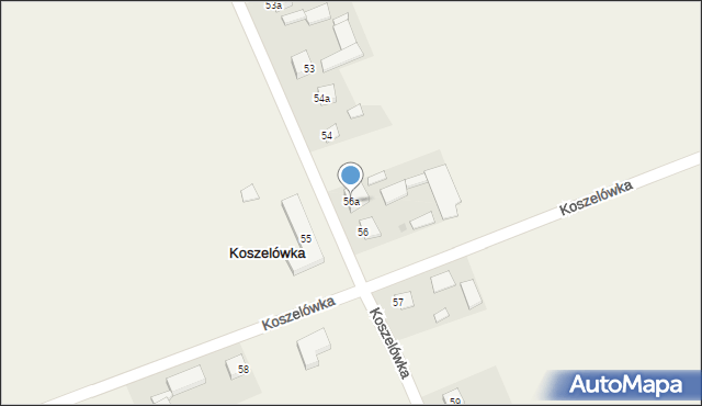 Koszelówka, Koszelówka, 56a, mapa Koszelówka