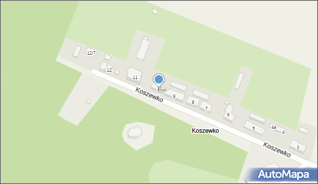 Koszewko, Koszewko, 10/1, mapa Koszewko