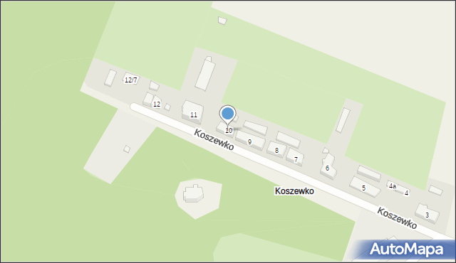 Koszewko, Koszewko, 10, mapa Koszewko