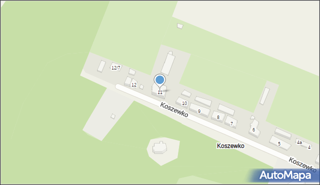 Koszewko, Koszewko, 11, mapa Koszewko