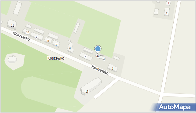 Koszewko, Koszewko, 4a, mapa Koszewko