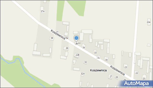 Koszewnica, Koszewnica, 35, mapa Koszewnica