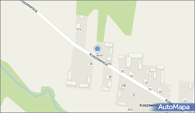 Koszewnica, Koszewnica, 37, mapa Koszewnica