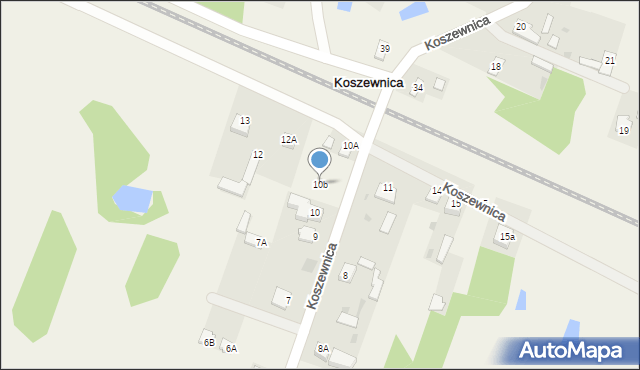 Koszewnica, Koszewnica, 10b, mapa Koszewnica