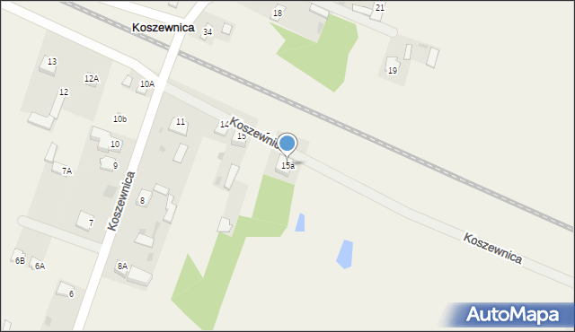 Koszewnica, Koszewnica, 15a, mapa Koszewnica