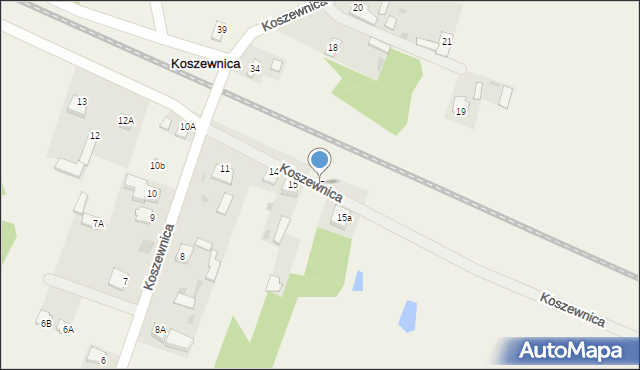 Koszewnica, Koszewnica, 45, mapa Koszewnica