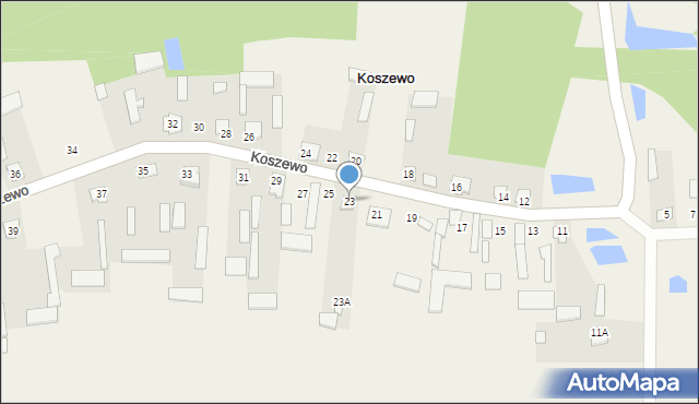 Koszewo, Koszewo, 23, mapa Koszewo