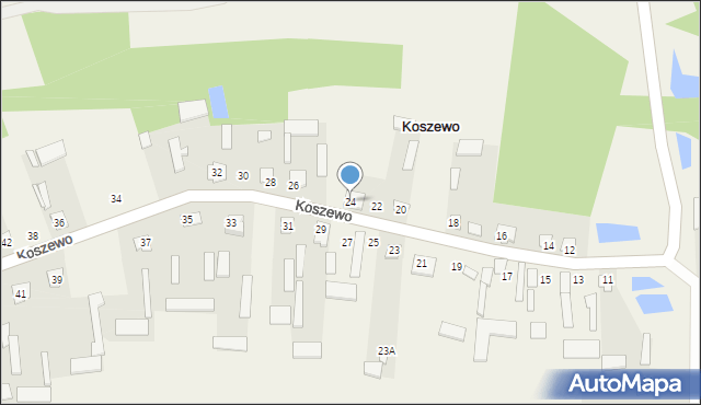 Koszewo, Koszewo, 24, mapa Koszewo