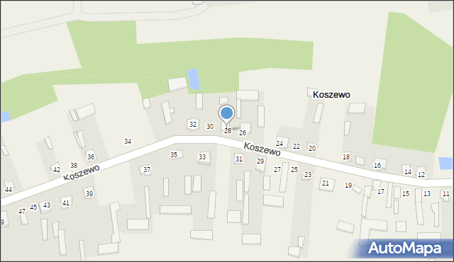 Koszewo, Koszewo, 28, mapa Koszewo