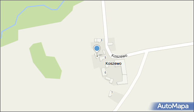 Koszewo, Koszewo, 4, mapa Koszewo