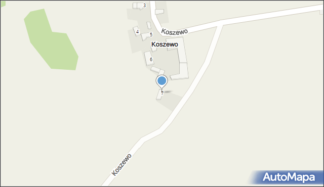 Koszewo, Koszewo, 7, mapa Koszewo