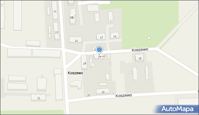 Koszewo, Koszewo, 17, mapa Koszewo