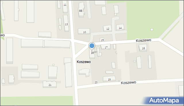 Koszewo, Koszewo, 18, mapa Koszewo