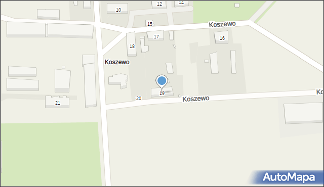 Koszewo, Koszewo, 19, mapa Koszewo