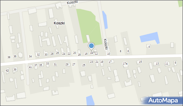 Koszki, Koszki, 14, mapa Koszki