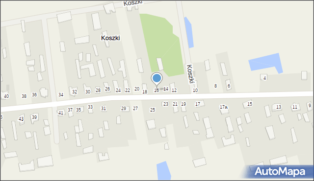 Koszki, Koszki, 16, mapa Koszki