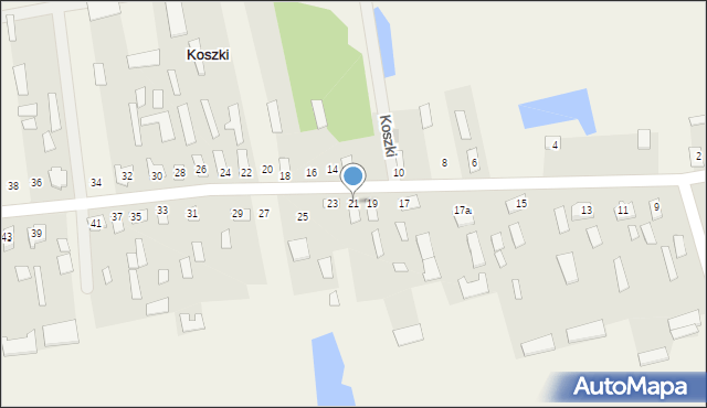 Koszki, Koszki, 21, mapa Koszki