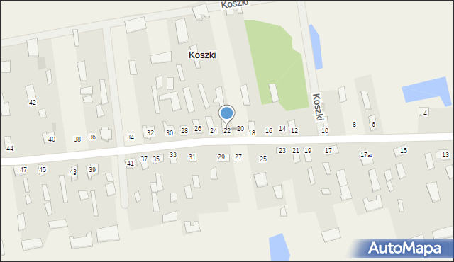 Koszki, Koszki, 22, mapa Koszki