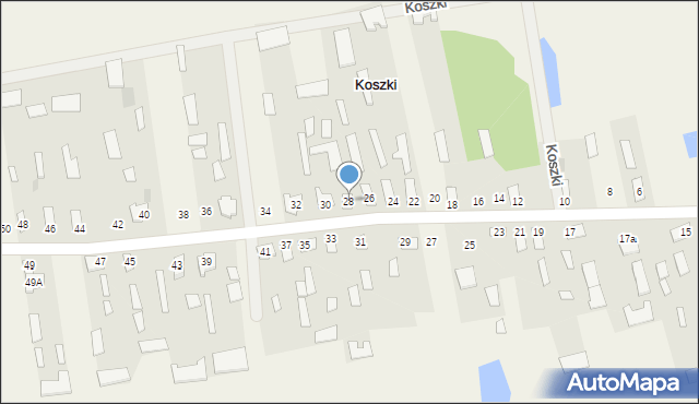 Koszki, Koszki, 28, mapa Koszki