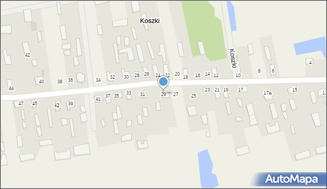 Koszki, Koszki, 29, mapa Koszki