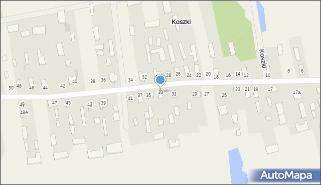 Koszki, Koszki, 33, mapa Koszki