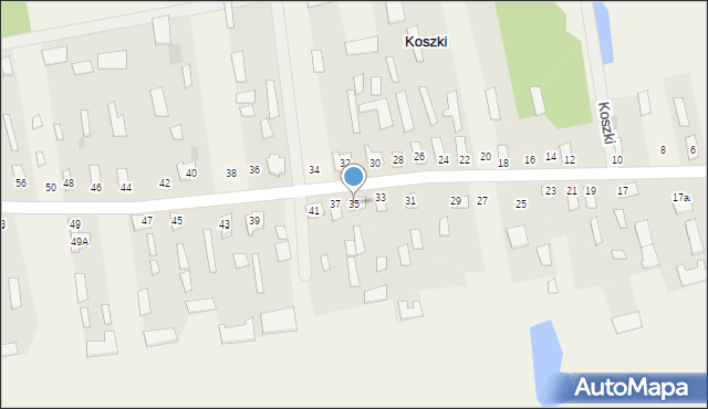 Koszki, Koszki, 35, mapa Koszki