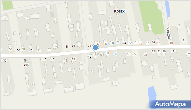 Koszki, Koszki, 37, mapa Koszki