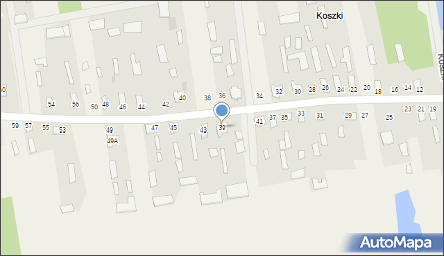 Koszki, Koszki, 39, mapa Koszki