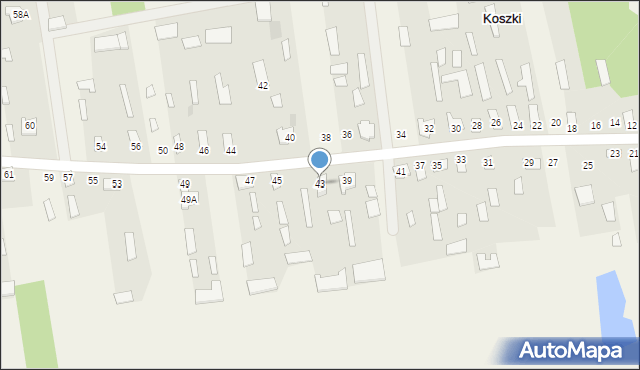 Koszki, Koszki, 43, mapa Koszki