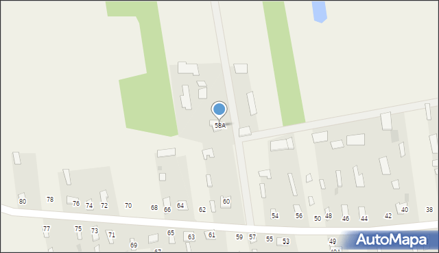 Koszki, Koszki, 58A, mapa Koszki