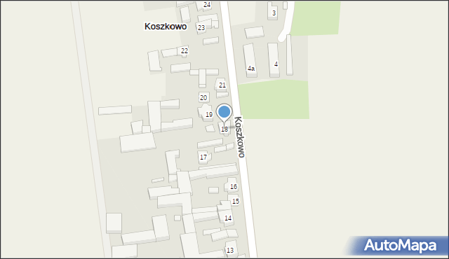 Koszkowo, Koszkowo, 18, mapa Koszkowo