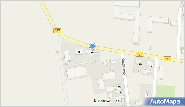 Koszkowo, Koszkowo, 27, mapa Koszkowo