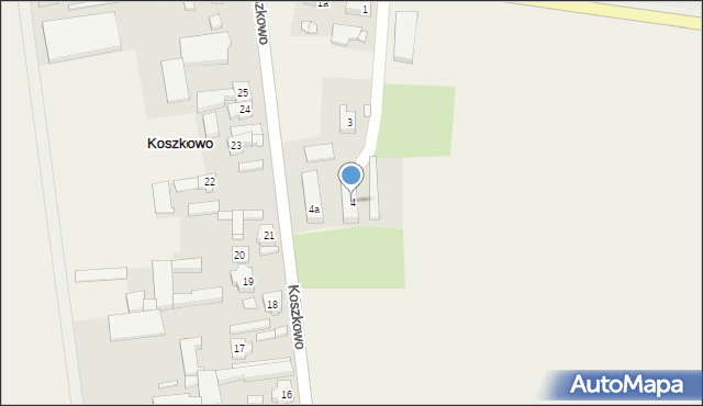 Koszkowo, Koszkowo, 4, mapa Koszkowo