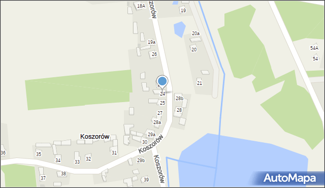Koszorów, Koszorów, 24, mapa Koszorów