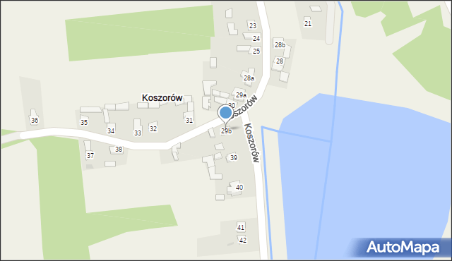 Koszorów, Koszorów, 29b, mapa Koszorów