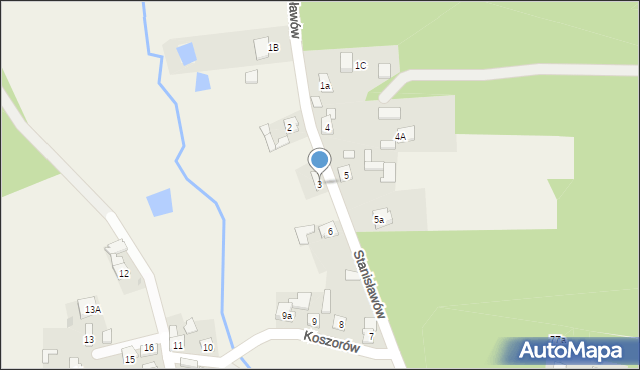 Koszorów, Koszorów, 3, mapa Koszorów