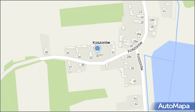 Koszorów, Koszorów, 32, mapa Koszorów