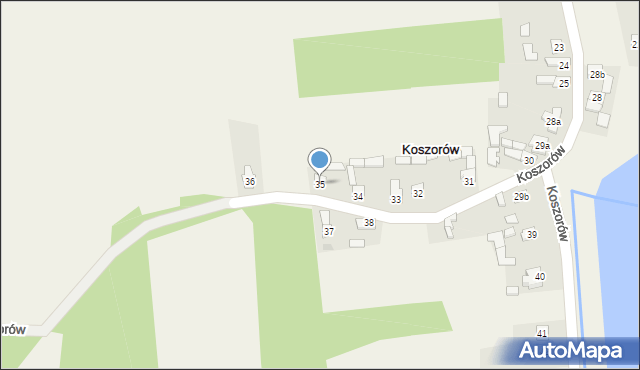 Koszorów, Koszorów, 35, mapa Koszorów