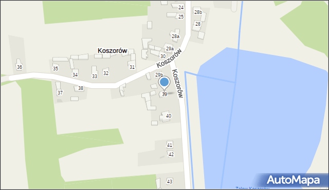 Koszorów, Koszorów, 39, mapa Koszorów