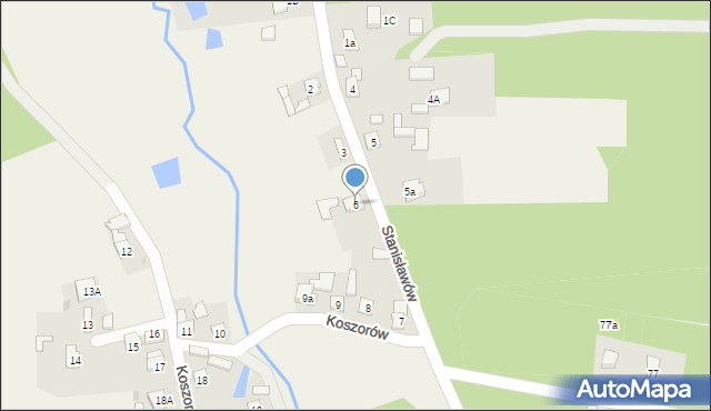 Koszorów, Koszorów, 6, mapa Koszorów